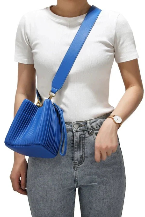 Celina Shoulder Bag - PU Leather Structured Convertible Carry - Image 3