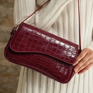 Aurora Shoulder Bag - PU Leather Sleek Buckle Design