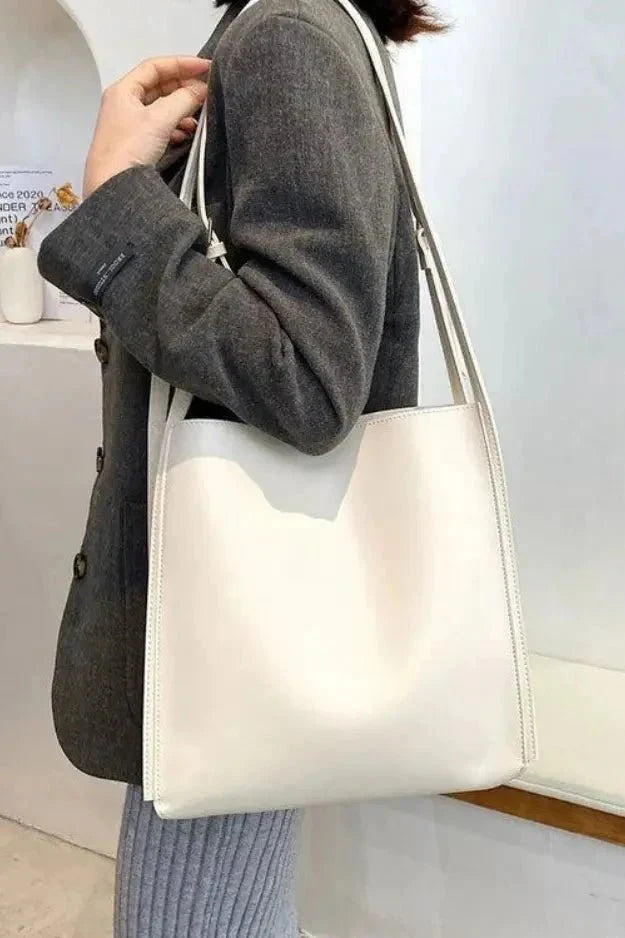 Sari Tote Bag - PU Leather Structured Everyday Carry - Image 5